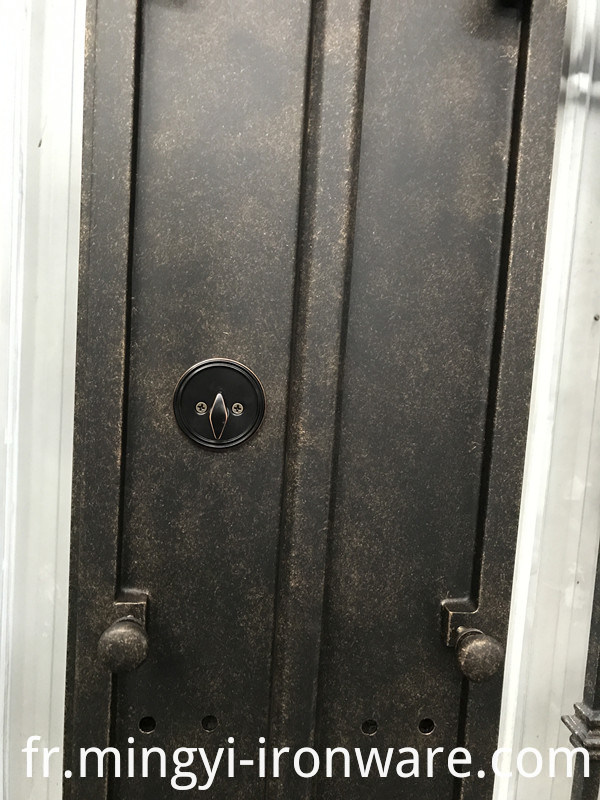Hot Sales America Standard Security Portes d'entrée en fer forgé